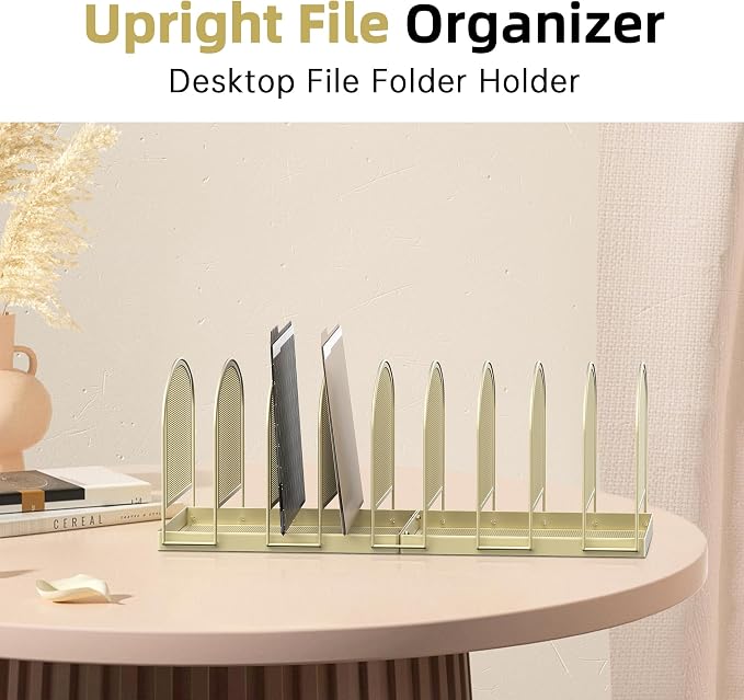 SUPEASY File Organizer 9-Section Mesh Desk Organizer, Upright File Organizer - Image 5