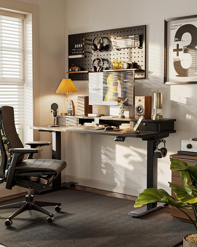 FEZIBO 55 x 24 Inch Height Adjustable Electric Standing Desk - Image 2