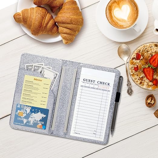 ACdream Server Books for Waitress, Guest Book Note Pad, Cute Pocket Leather - Image 5