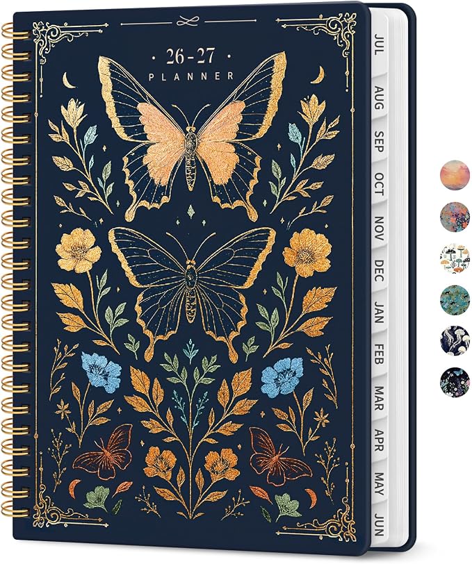 Planner 2026-2027, Academic Year Weekly and Monthly Calender Planner, from Jul by Taja