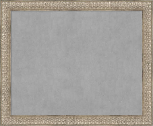 Amanti Art Silver Framed Magnetic Board 38x46 X-Large Vision Board by AmantiArt