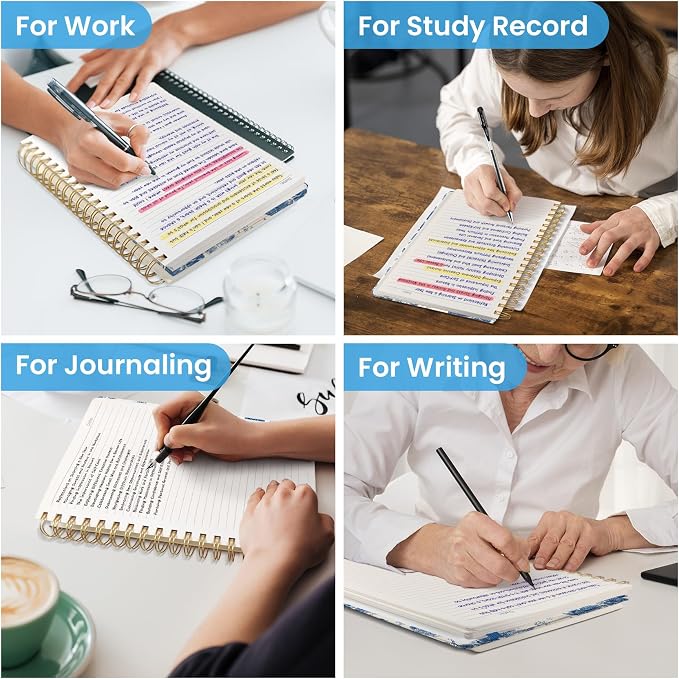 Lined Spiral Notebook Journal for Work, 300 Pages Thick B5 College Ruled - Image 7