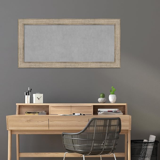 Amanti Art Silver Framed Magnetic Board 26x54 Oversize Vision Board - Image 5