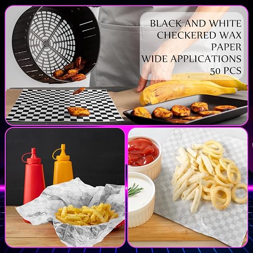 Geosar 100 Pcs Gingham Party Supplies Disposable Paper Food Trays Bulk - Image 5