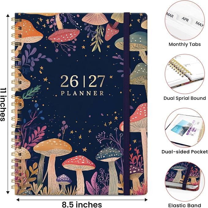 Planner 2026-2027, Hardcover Monthly and Weekly Academic Planner July 2026 - Image 4