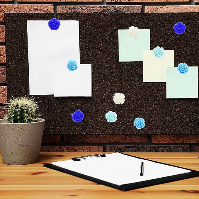 YOUDEFUL 60Pcs Decorative Pushpins, Cork Board Tacks, Bulletin Board Tacks - Image 6