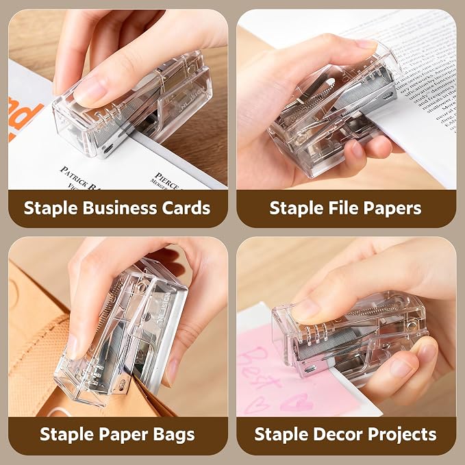 NUSIGN Mini Stapler with 830 Staples, Small Cute Desk Staplers, 25 Sheet - Image 5