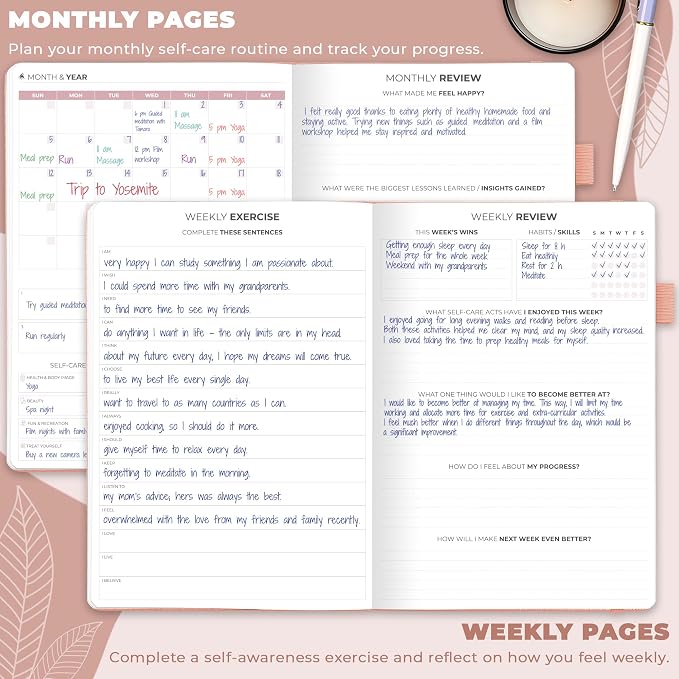 Clever Fox Self-Care Journal – Wellness & Daily Reflection Notebook – Mental - Image 3
