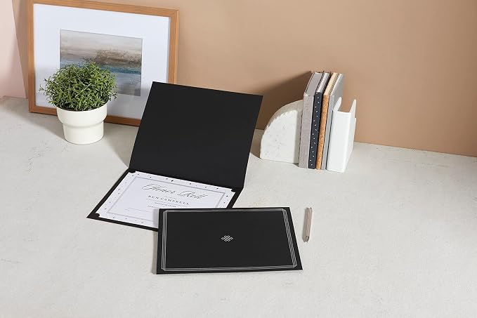 Gartner Studios Gray with Silver Foil Certificate Holders, Personalized - Image 4