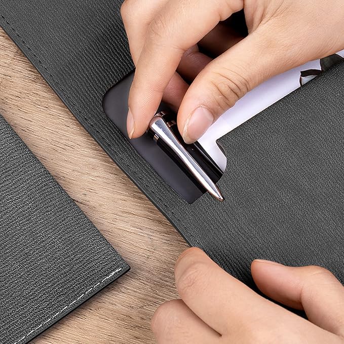 VANRA 1 Piece PU Leather Envelope File Folders A4 Paper Document Filing - Image 3