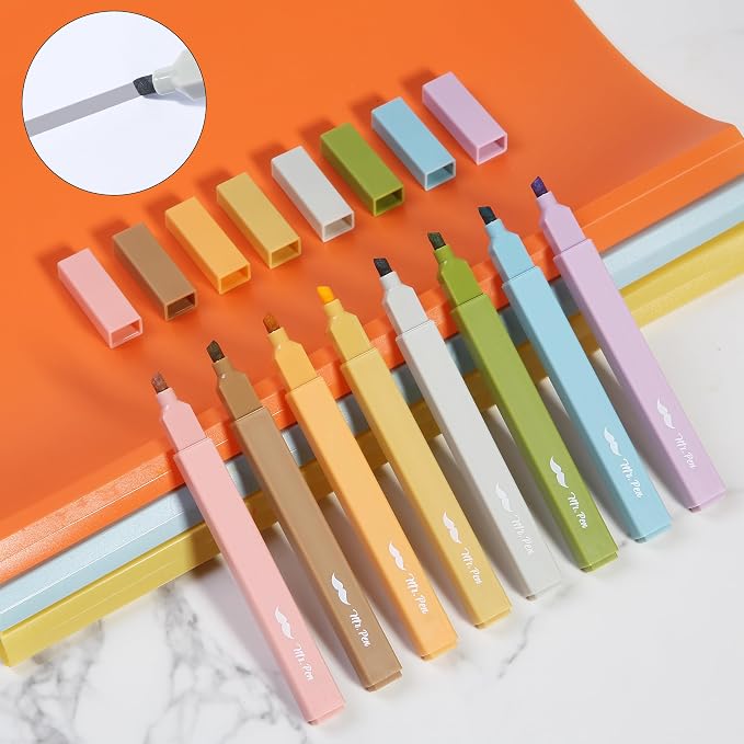 Mr. Pen- Aesthetic Highlighters No Bleed, 8 Pack, Moss Garden, Chisel Tip | - Image 6