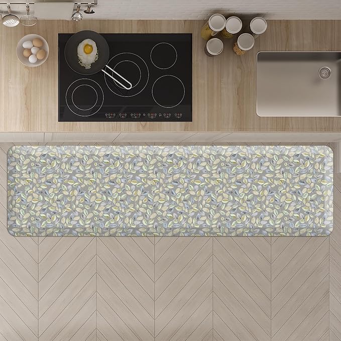 GelPro Anti-Fatigue Designer Comfort Kitchen Floor Mat Orchard Grey Lake 20x72-DeskLoop Office