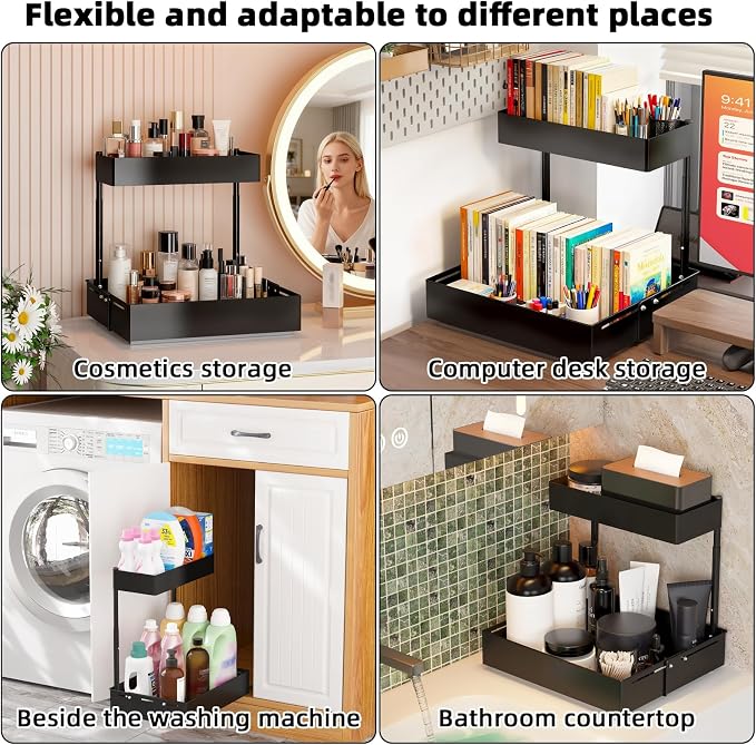 Henyol 2Packs Under Sink Organizer - Image 8