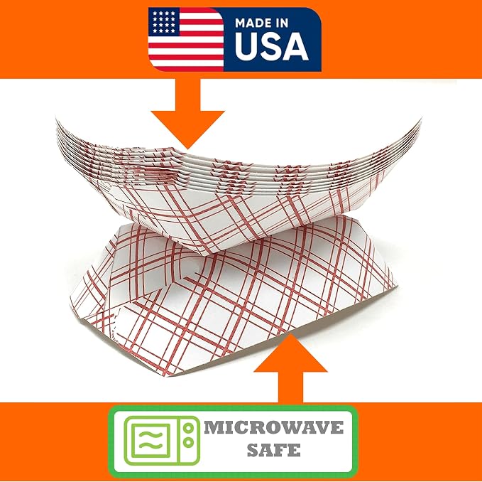 Paper Food Trays, Disposable, Recyclable Serving Boats.for Condiments, Snacks & - Image 4