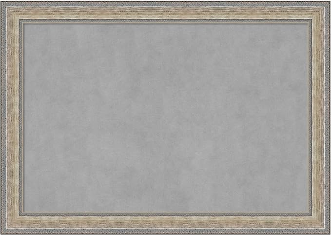 Amanti Art Silver Framed Magnetic Board 29x41 Large Vision Board by AmantiArt