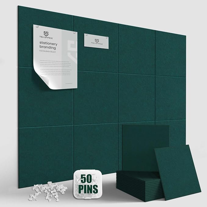 TSJOFFICE Large Cork Board for Wall by TSJOFFICE-WipeCleanThinkGreenWorkSmart