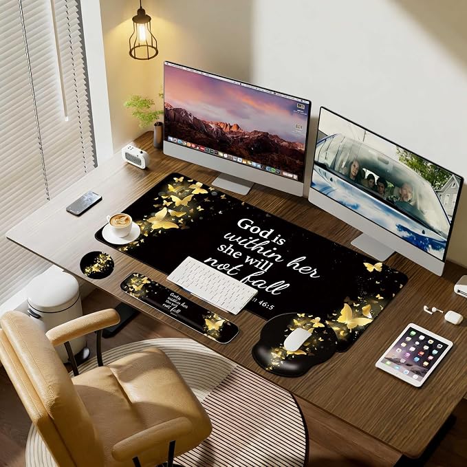 Desk Mat Set + Keyboard and Mouse Pad - Image 2