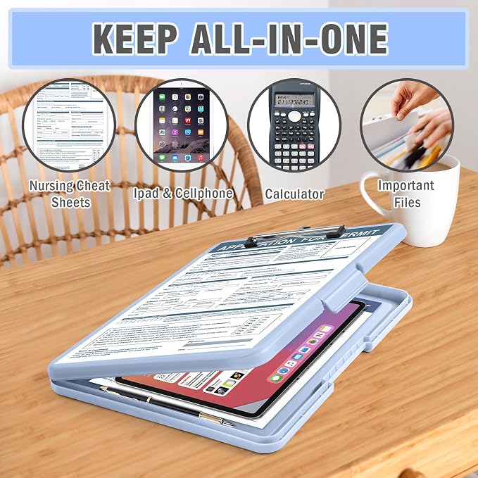 ANZNKU Clipboard with Storage 13x9.6 inches, Storage Clip Board Heavy Duty - Image 6