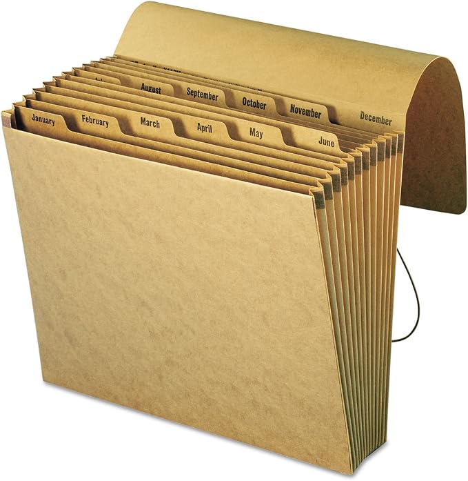 Smead Expanding File with Flap and Cord Closure, 12 Pockets, Letter Size - Image 3