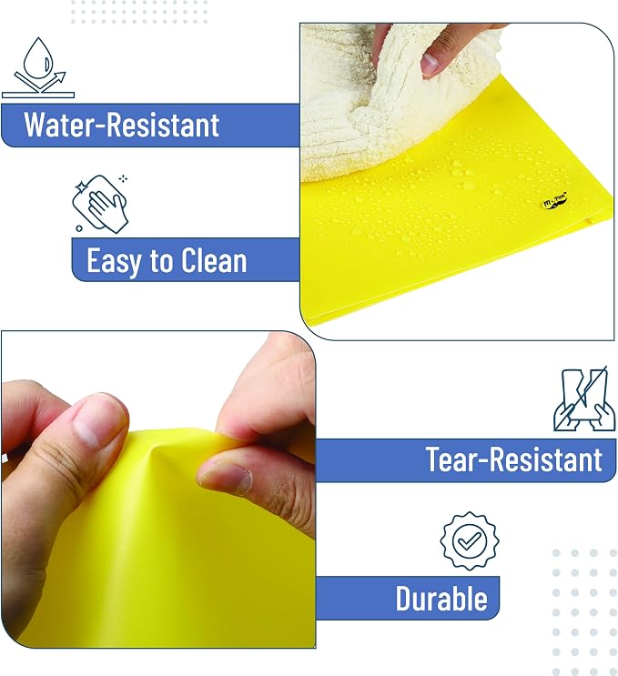 Mr. Pen- Plastic Folders with Pockets and Prongs, 36 Pack, Letter Size | Yellow - Image 4
