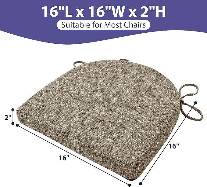 IPYNBAP Chair Cushions for Dining Chairs, Kitchen Chair Cushions, Non Slip - Image 6