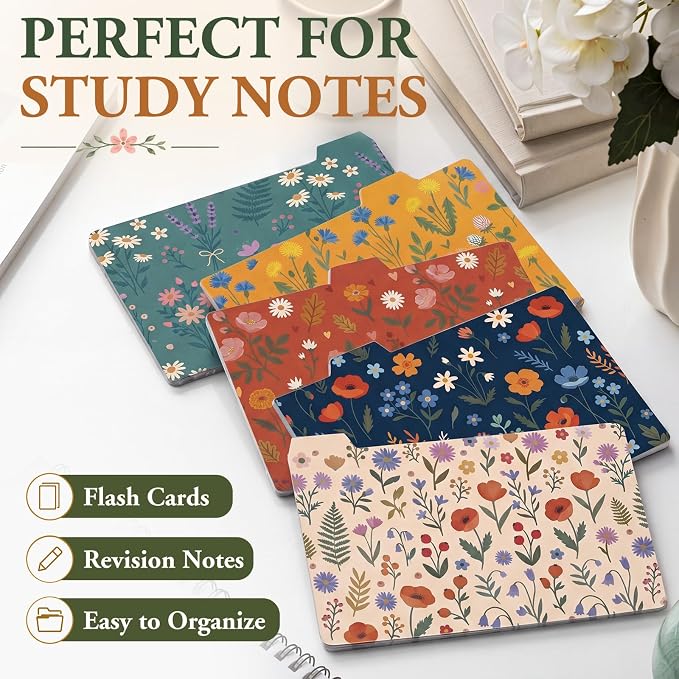 Harloon 50 Pack 4 x 6 Inch Index Card Dividers - Image 6