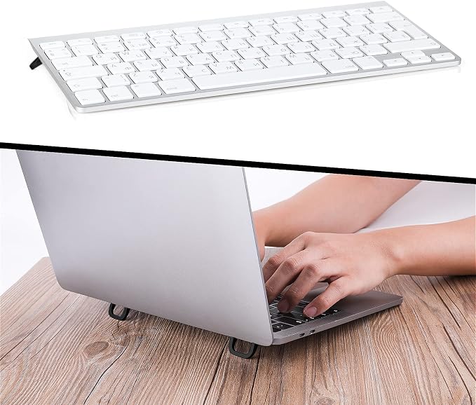 Abeillo 2PCS Portable Keyboard Riser, Self-Adhesive Mini Laptop Stand Invisible - Image 6
