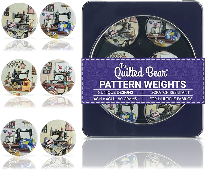 The Quilted Bear Pattern Weight Set – Scratch-Resistant Fabric Weights by TheQuiltedBearsProducts