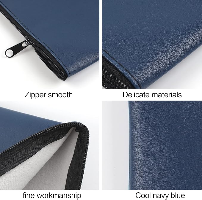 2 Pieces Money Bags with Zipper, 11x6.1 inch Money Pouch, Bank Bag, Cash Bag - Image 4