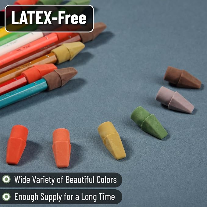 Mr. Pen- Pencil Erasers Toppers, 120 Pack, Latex Free, No Smudge | Mr Pen - Image 4