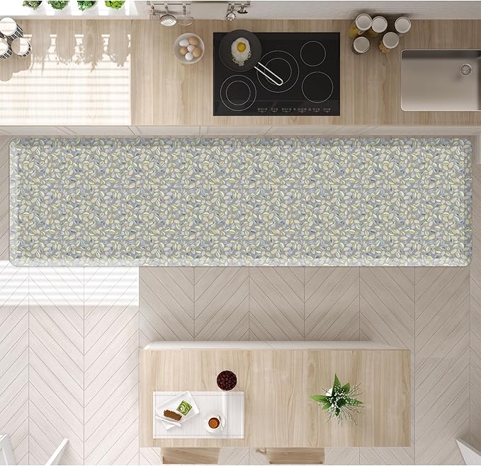 GelPro Anti-Fatigue Designer Comfort Kitchen Floor Mat Orchard Grey Lake 30x108-DeskLoop Office