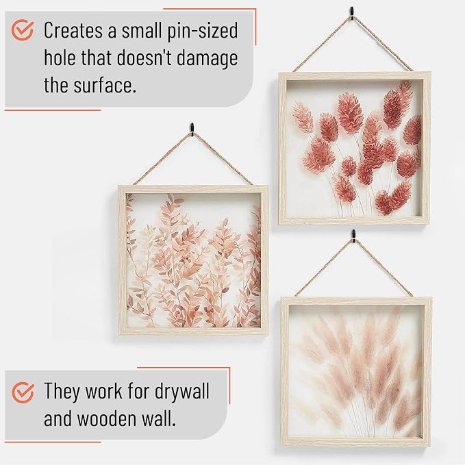 Mr. Pen- Push Pin Hooks for Hanging Pictures, 30 Pack | Decorative Push Pins - Image 6