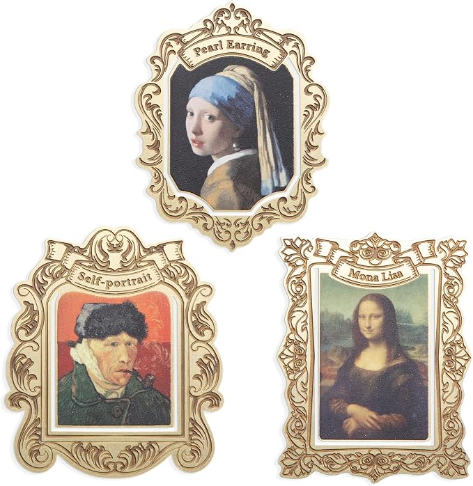 3 Pcs Vintage Metal Bookmark, Famous Oil Painting Theme Book Mark Unique Gift - Image 7
