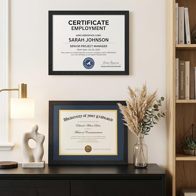 upsimples 11x14 Diploma Frame Certificate Degree Document Frame - Image 2