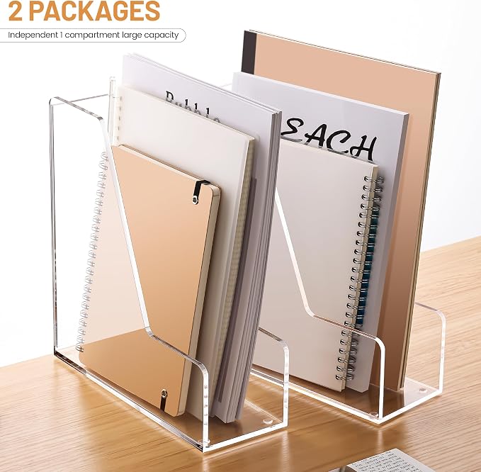 YUXUN Acrylic Magazine File Holder - Image 4