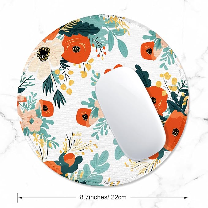 ITNRSIIET Round Mouse Pad with Stitched Edge Premium-Textured Waterproof - Image 2