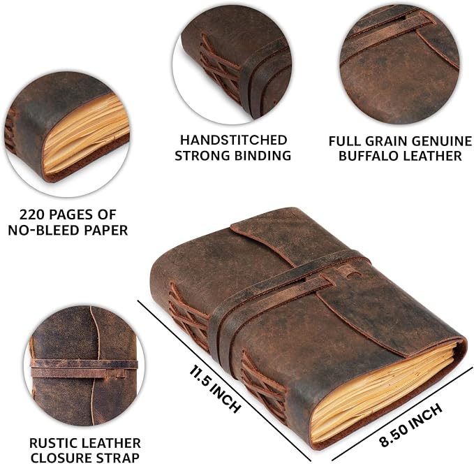 LEATHER VILLAGE Leather Bound Journal - Image 3