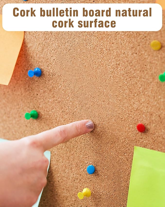 28"x26" Enclosed Bulletin Board, Lockable Weather-Resistant Aluminum Cork Noticeboard for School & Office, Silver Frame w/Cork-DeskLoop Office