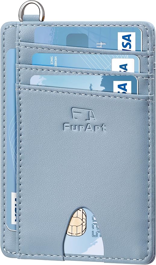 FurArt Slim Minimalist Wallet RFID Credit Card Holder by FurArt