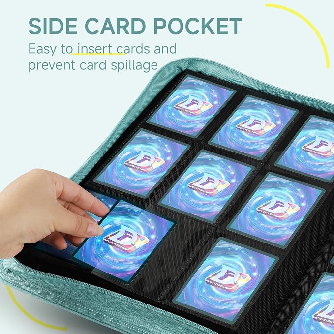 9 Pocket Card Binder, 360 Pockets Trading Card Binder, Double Sided Pocket - Image 5
