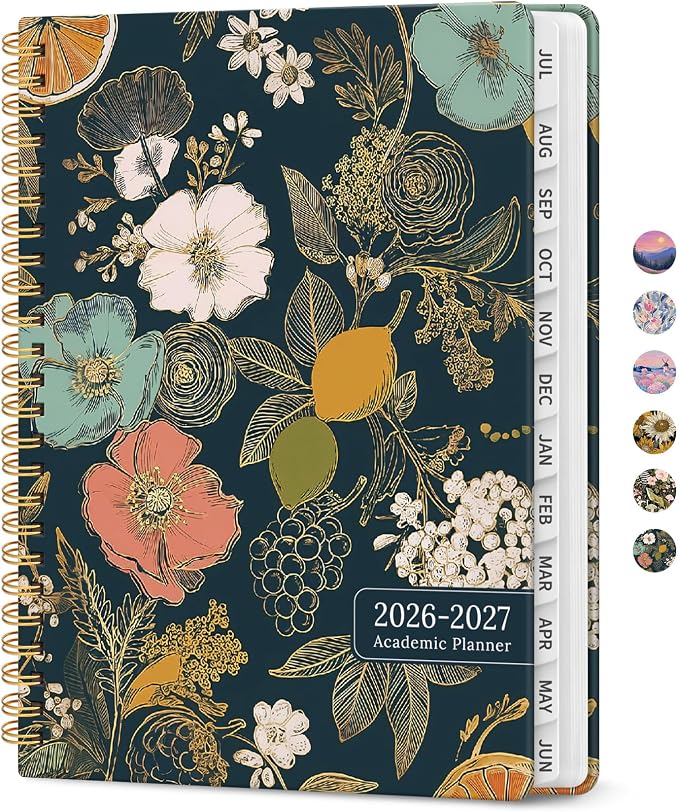 Planner 2026-2027, Academic Year Monthly and Weekly Calendar Planner, Jul 2026 by Taja
