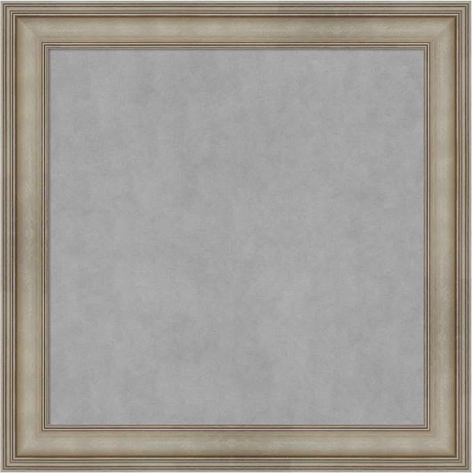 Amanti Art Silver Framed Magnetic Board 29x29 Medium Vision Board by AmantiArt