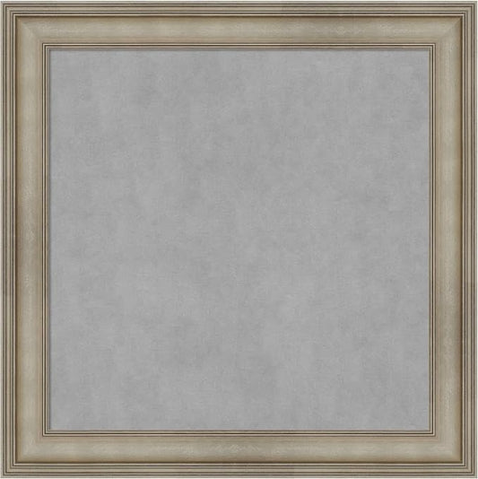 Amanti Art Silver Framed Magnetic Board 29x29 Medium Vision Board by AmantiArt