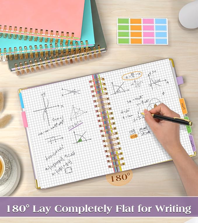 5 Subject Graph Paper Notebook - Image 6