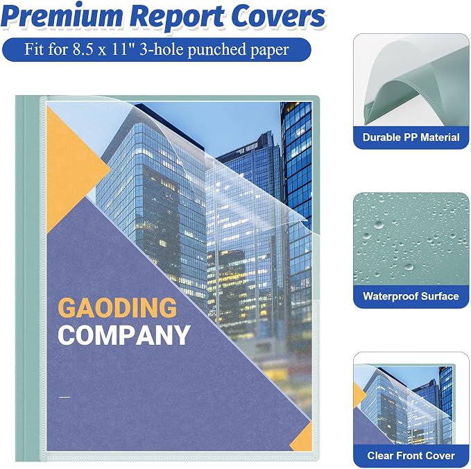 Ndsox 5 Pack Clear Front Report Covers - Image 5