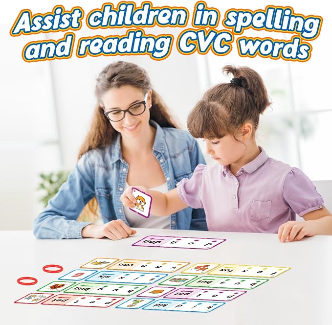 Kasfalci CVC Word Games, Flash Cards, Phonics and Speech Therapy Toys - Image 2