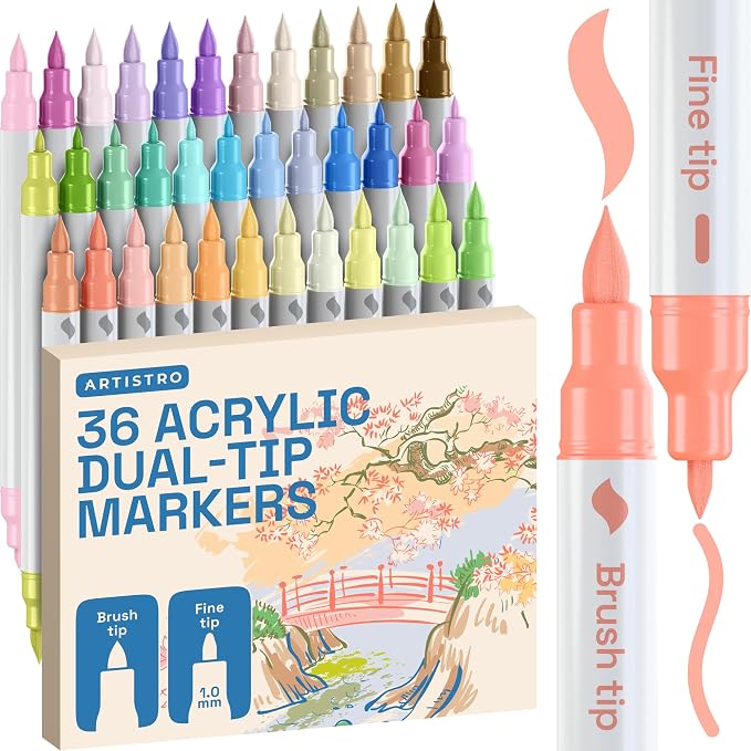 ARTISTRO 36 Pastel Acrylic Paint Markers by ARTISTRO