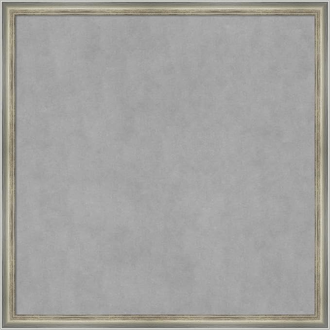 Amanti Art Silver Framed Magnetic Board 26x26 Medium Vision Board by AmantiArt