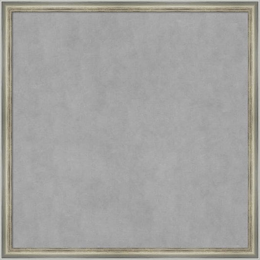 Amanti Art Silver Framed Magnetic Board 26x26 Medium Vision Board by AmantiArt