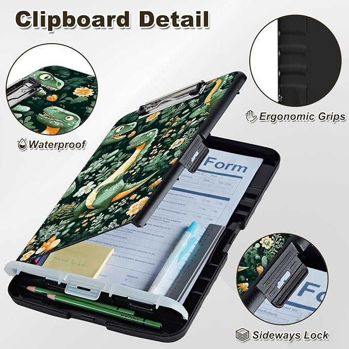 Clipboard with Storage, Nursing Clip Board 8.5 x 11 Storage Organization Box - Image 5